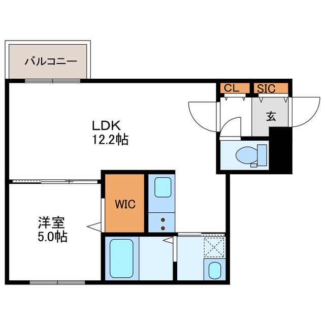 YU-COURT北22条 ユーコート北22条(1LDK/3階)の間取り写真