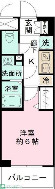 NーSTAGE つきみ野(1K/2階)の間取り写真