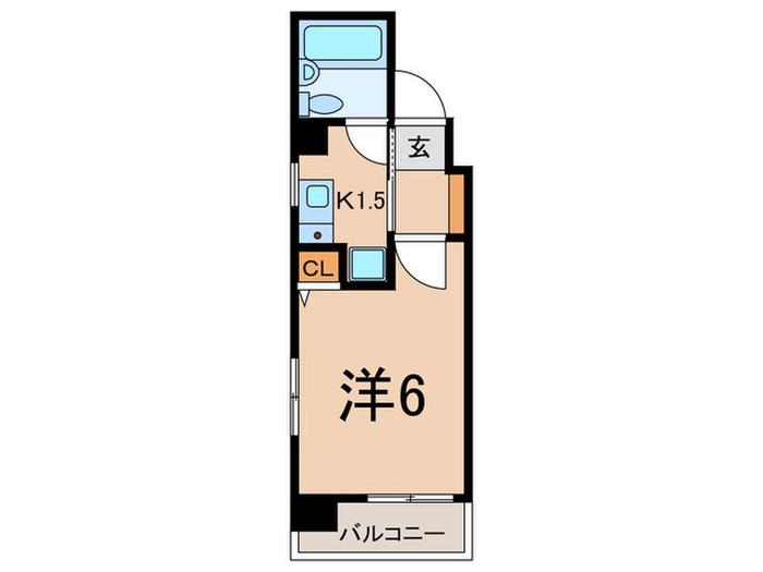 WINFIELD CT(1K/4階)の間取り写真