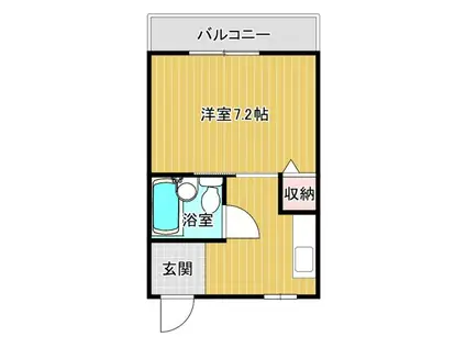 太陽ビル(1K/4階)の間取り写真