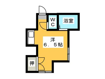 コーポ近藤(ワンルーム/2階)の間取り写真