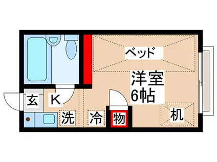 エクセル小川(1K/1階)の間取り写真