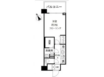 N-STAGE AKABANESHIMO(1K/3階)の間取り写真