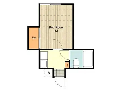パールハイツ(1K/2階)の間取り写真
