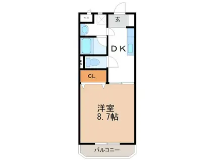 和 ―NODOKA―(1DK/3階)の間取り写真