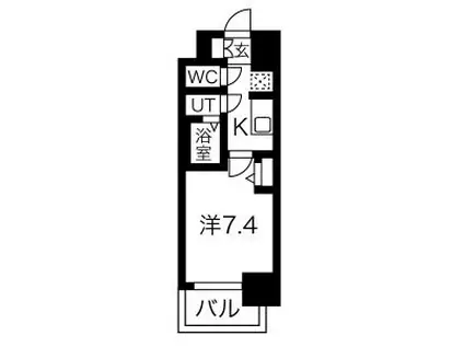 メイクスWアート丸の内(1K/9階)の間取り写真