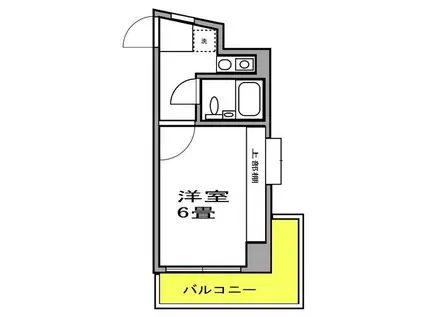 ホーユウコンフォルト川崎(1K/5階)の間取り写真