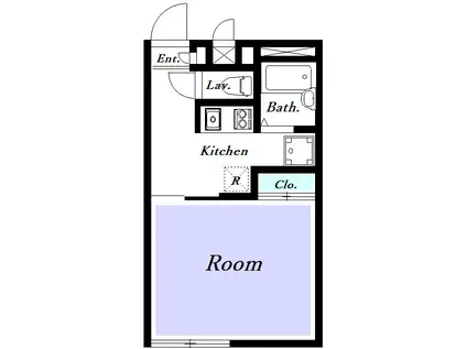 レオパレスフローラ(1K/1階)の間取り写真