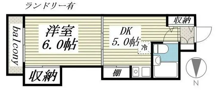 ブルーリーフ・K 4階階 間取り