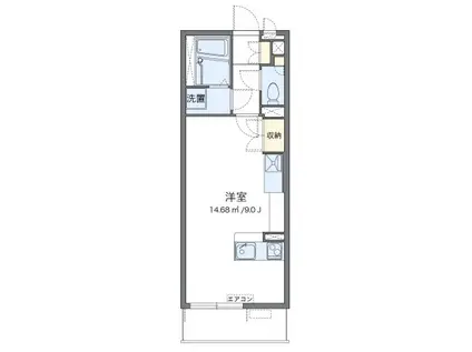 ミランダ浪華V(ワンルーム/3階)の間取り写真