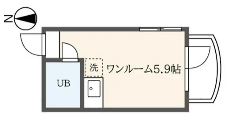 共栄ハイツ 2階階 間取り
