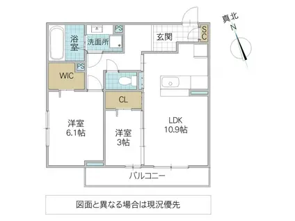 DS LIEN E E号地(2LDK/3階)の間取り写真