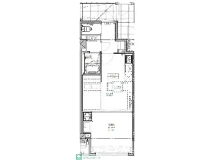 ルミーク北千住(1LDK/1階)の間取り写真