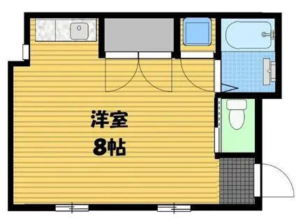 J菅ビル(ワンルーム/4階)の間取り写真