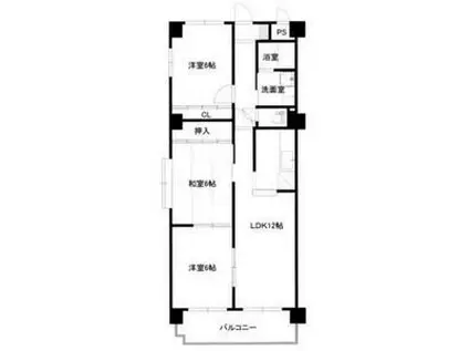 VIA EMILIA(3LDK/5階)の間取り写真