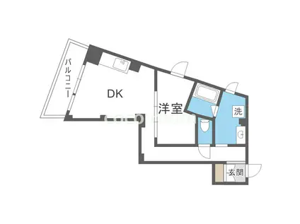 リブウッド大阪城(1LDK/4階)の間取り写真