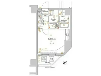 DIPS板橋駅前公園(1K/5階)の間取り写真