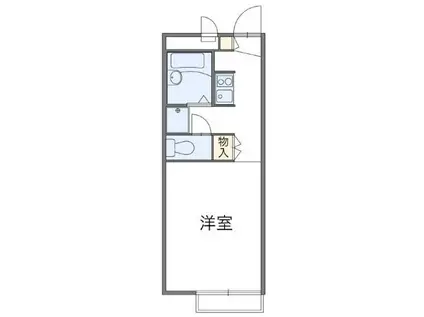 レオパレスグランシア(1K/2階)の間取り写真