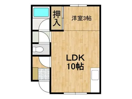 コーポ21(2LDK/2階)の間取り写真