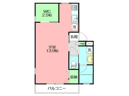 ジ・アパートメント荻窪II(1K/3階)の間取り写真