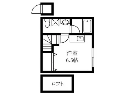 メゾン・コフレ(ワンルーム/2階)の間取り写真