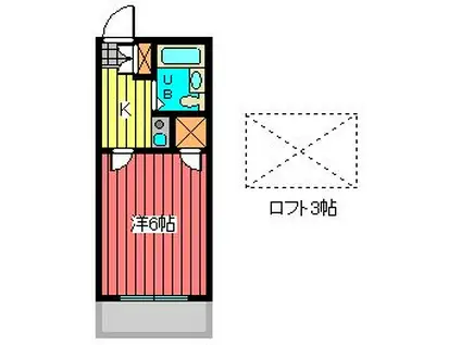 レオパレス松尾(1K/2階)の間取り写真