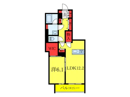 センターレジデンス グランデ(1LDK/2階)の間取り写真