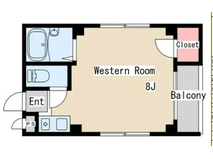 影浦ビル(ワンルーム/5階)の間取り写真