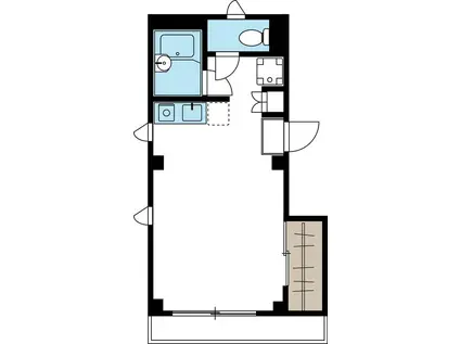 シャトルセキヤ(ワンルーム/3階)の間取り写真