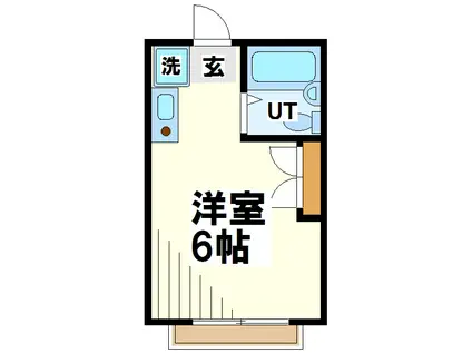 サニーハイム(1K/5階)の間取り写真