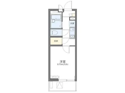 レオネクスト山下公園(1K/3階)の間取り写真