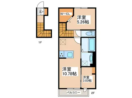 サン・エスポータブル(2LDK/2階)の間取り写真