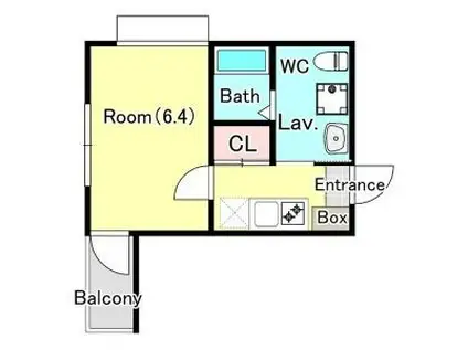 ガーデンパレス幕張本郷(1K/1階)の間取り写真