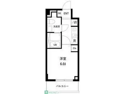 アーバンパーク妙典(1K/2階)の間取り写真