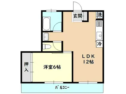 TALE COURT下総中山(1LDK/4階)の間取り写真