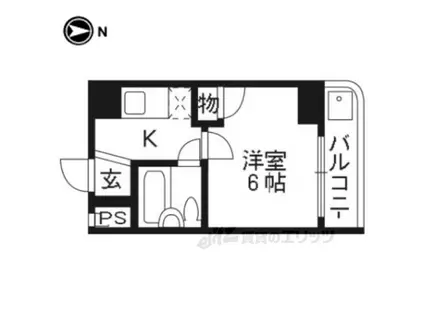 レ・タン・ドゥ・ラ・メールCK 5(1K/5階)の間取り写真