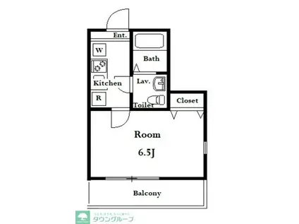 アザーレ・キュリオス柿生(1K/1階)の間取り写真