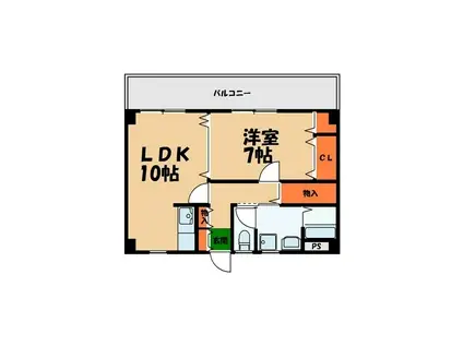 BSマンションII(1LDK/4階)の間取り写真