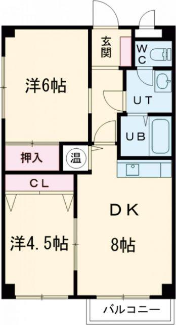 メゾン・ド・K(2DK/3階)の間取り写真
