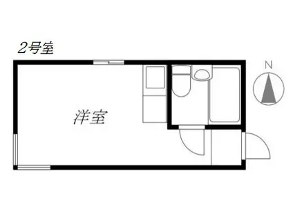 ウィナーズSUZUKI(ワンルーム/2階)の間取り写真