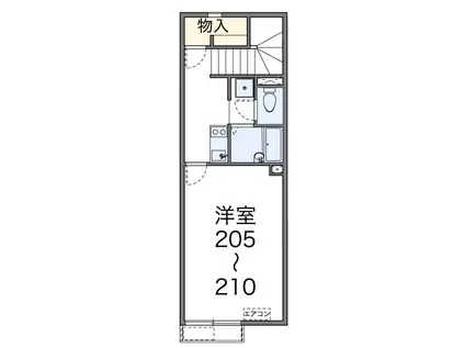 レオネクストYAMAZAKI(1K/2階)の間取り写真