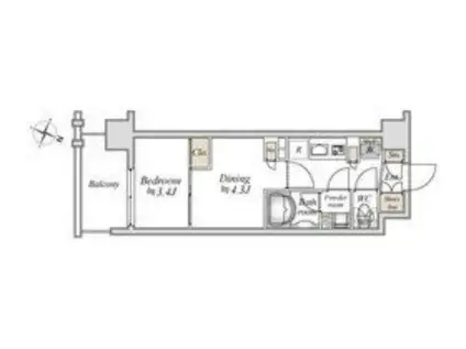 LIVECASA南六郷(2K/3階)の間取り写真