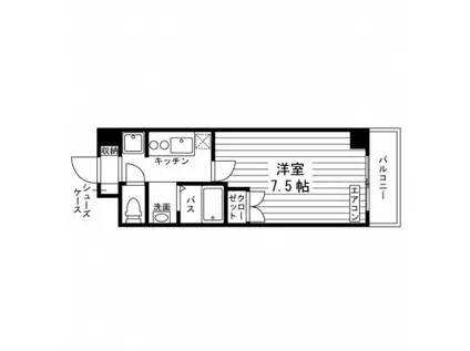 サンエイ・アルボーレ館(1K/5階)の間取り写真