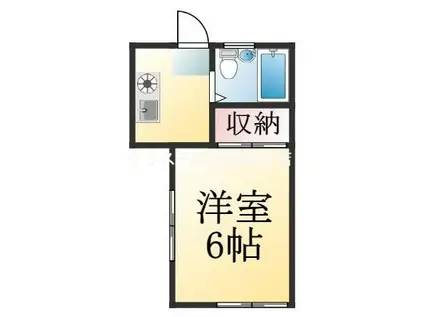 AR SUMA2(1K/1階)の間取り写真