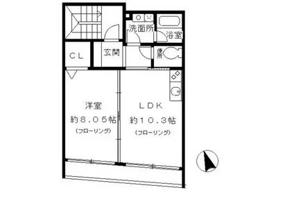 エスト・ノール A(2LDK/2階)の間取り写真