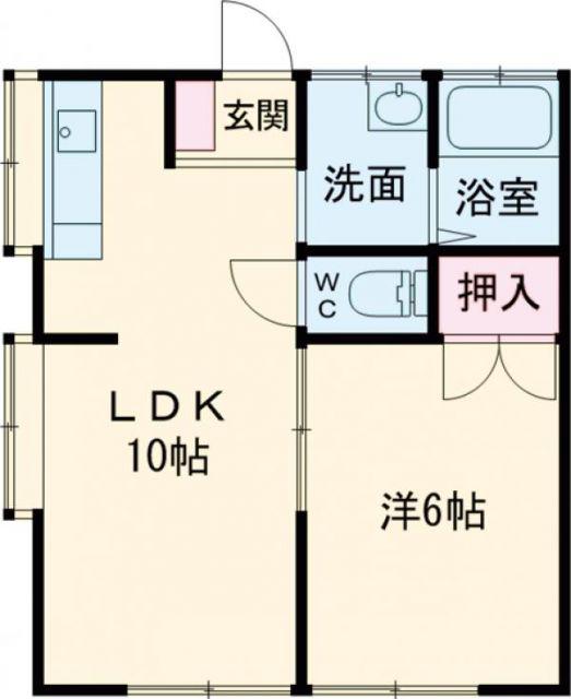 センチュリー合川(1LDK/1階)の間取り写真
