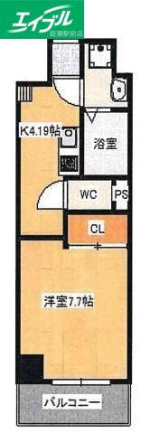 BELLA CASA ノース(1K/5階)の間取り写真