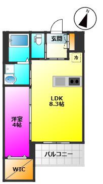 ROBOT HOME 井尻IV(1LDK/3階)の間取り写真