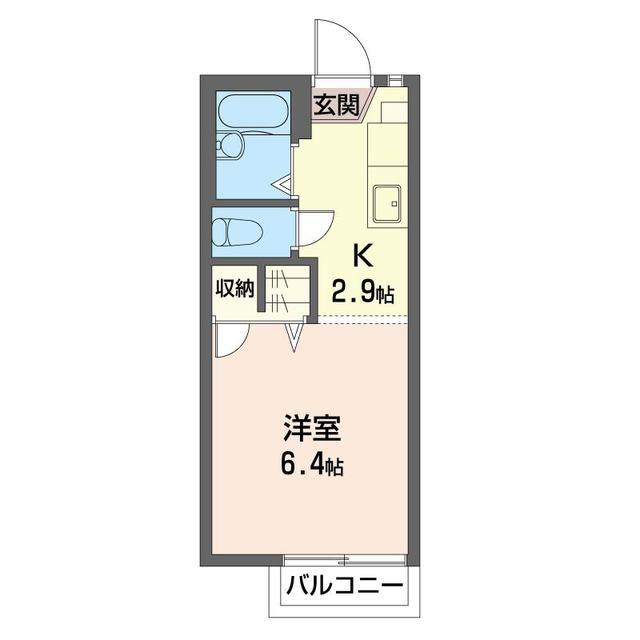 つくばエクスプレス 守谷駅 徒歩17分 2階建 築32年(1K/1階)の間取り写真