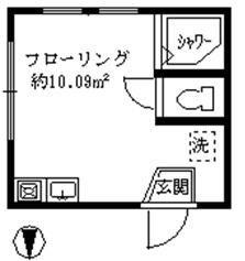 グレースアルメリア(ワンルーム/1階)の間取り写真
